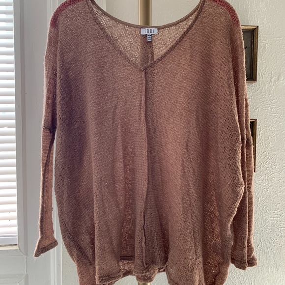 TOBI Sweaters - Light Tan Sweater - Size M